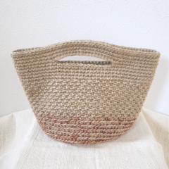 麻カゴバッグができました！